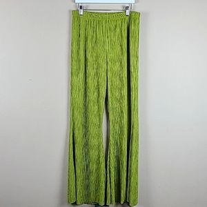 Lime Green Wild Fable Ribbed Flare Pants / Medium